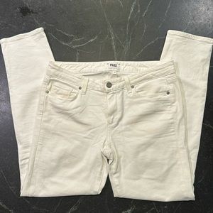 Paige - Skyline Ankle Peg Crisp White. Size 30